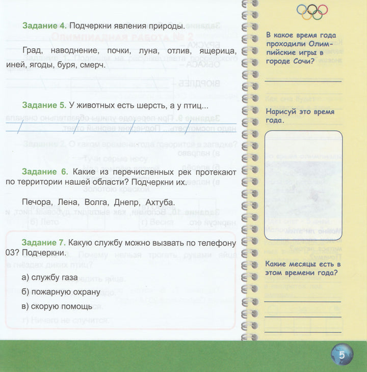 Окружающий мир 1 класс. Олимпиадная тетрадь-Казачкова С.-Планета-Lookomorie