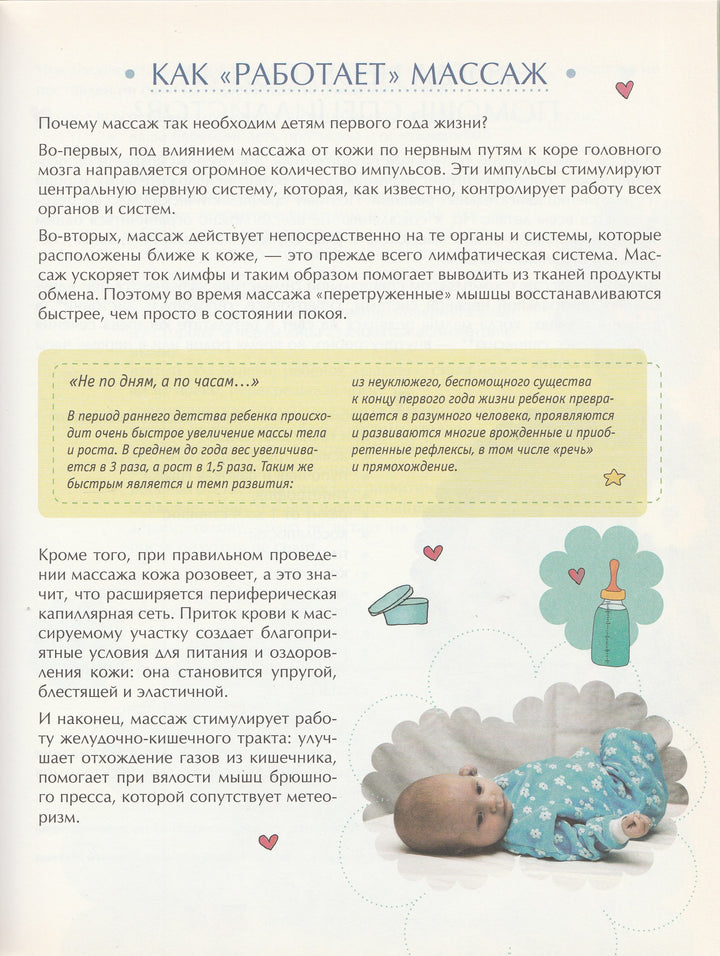 Массаж для малышей от рождения до года. Раннее развитие-Попова Е.-Азбука-Lookomorie