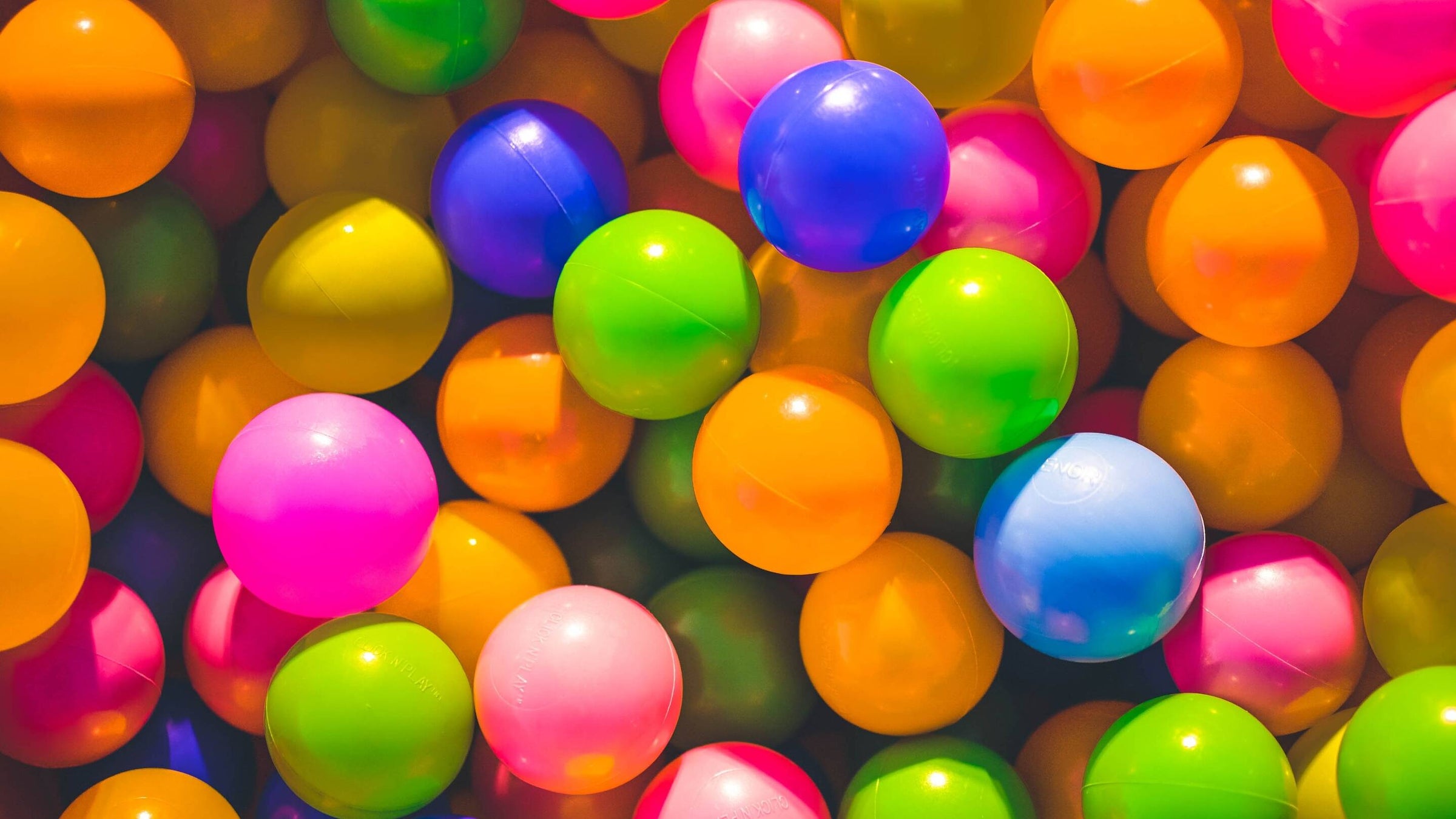 colored plastic balls