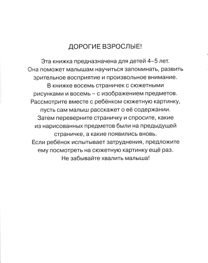 Запомни картинки. Развиваем память (4-5 лет)-Земцова О.-Махаон-Lookomorie