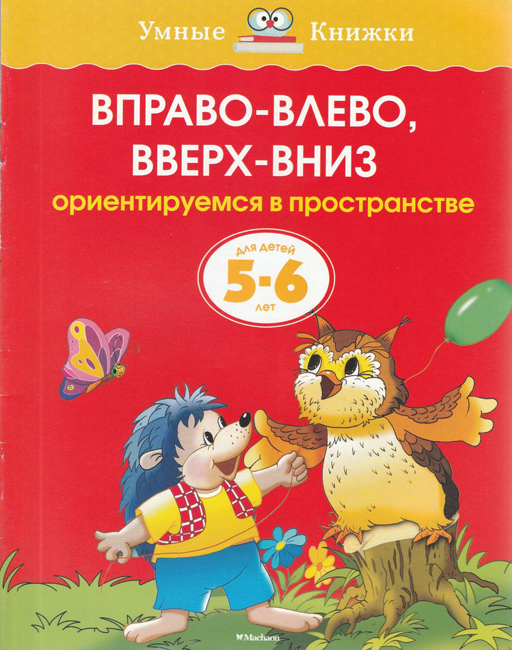 Вправо-влево, вверх-вниз. Ориентируемся в пространстве (5-6 лет)-Земцова О.-Махаон-Lookomorie