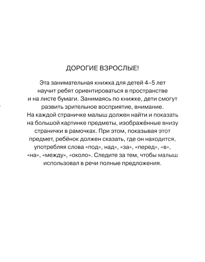 Вправо-влево, вверх-вниз. Ориентируемся в пространстве (4-5 лет)-Земцова О.-Махаон-Lookomorie