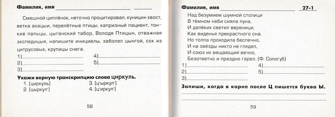 Шклярова Т. Русский Язык 5 Класс Сборник Самостоятельных Работ.