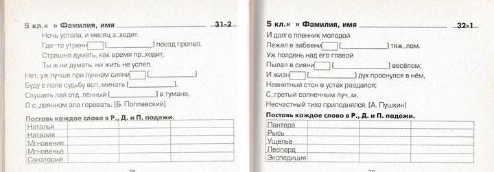 Шклярова Т. Русский язык 5 кл. Сборник самостоятельных работ "Вставь букву!"-Шклярова Т.-Грамотей-Lookomorie